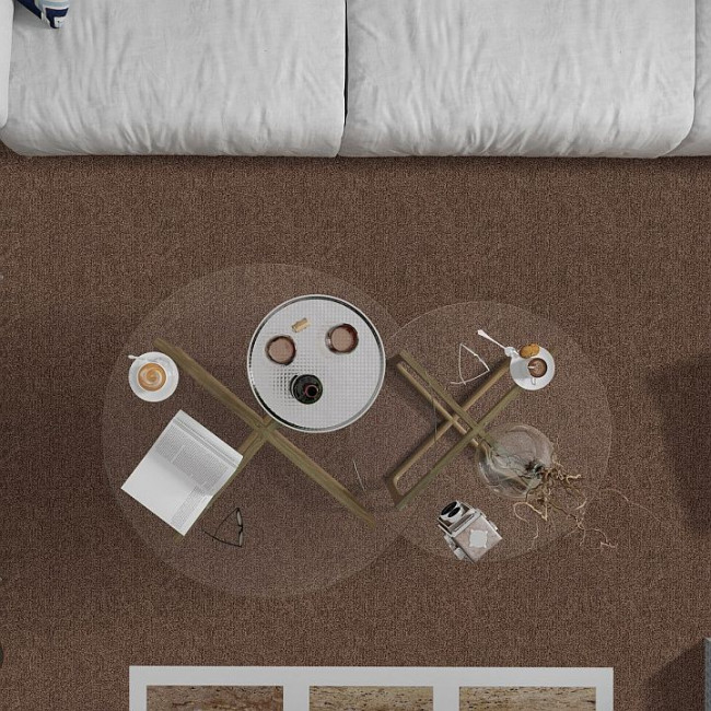 Ковролин для дома Dragon termo 11431 Коричневый